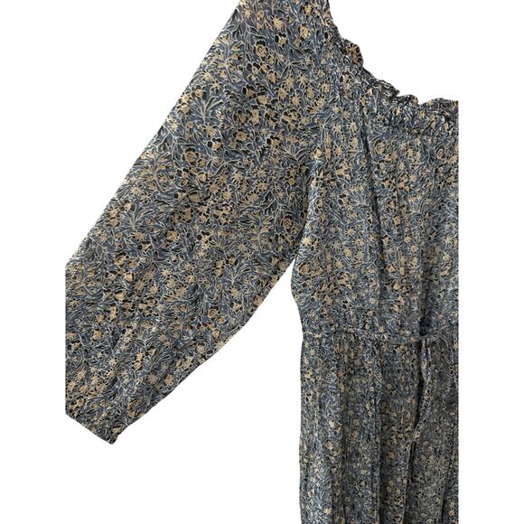 Anthropologie Kira Off-The-Shoulder‎ Peasant Dress Multi Size 8 - Picture 11 of 12